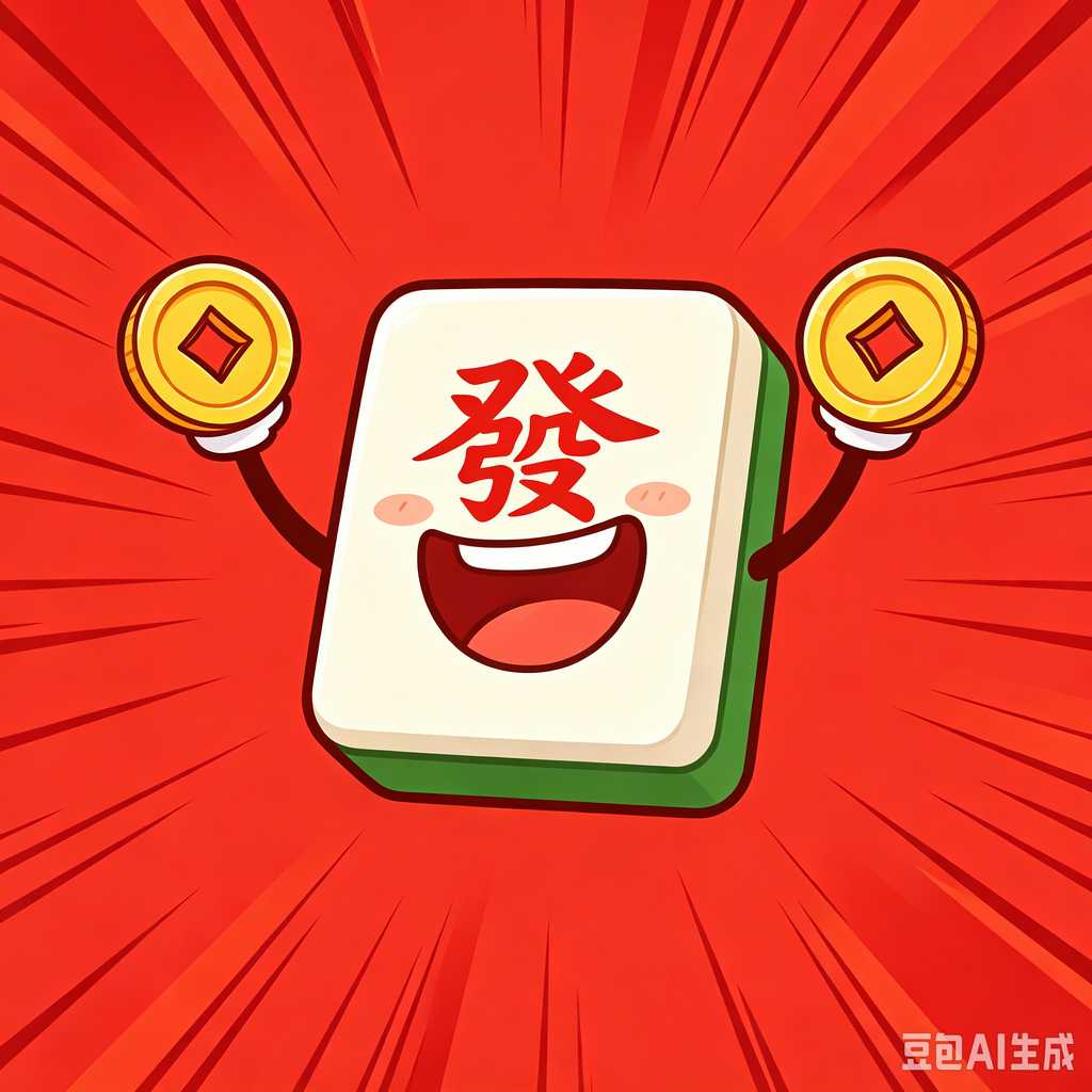 vivid color print mahjong set