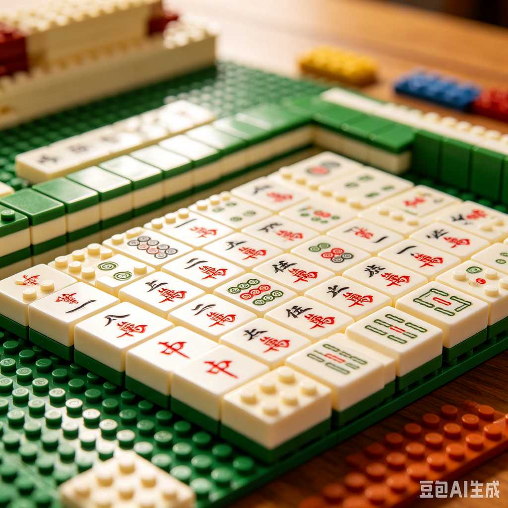 antique style mahjong set